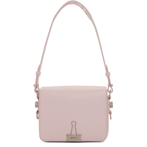 Off-White Binder Clip Flap Bag
